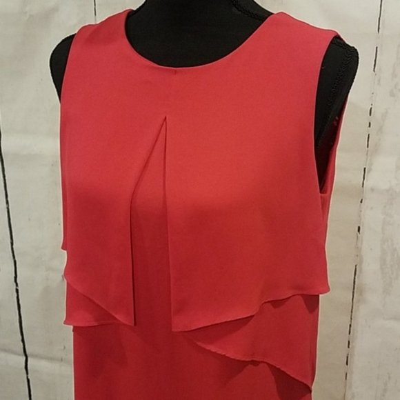 BCBG Maxazria Amelie Sleeveless Draped Dress Large - Picture 2 of 7